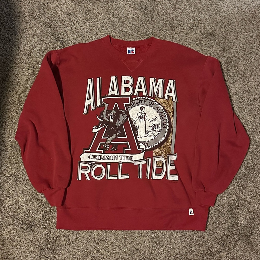 Vintage Alabama Crimson Tide Russell Pullover Crewneck